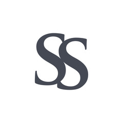 SS Initial Letter Logo Design Element. logo Vector Template