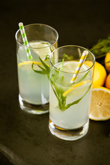 Tarragon lemonade drink