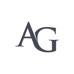 AG Initial Letter Logo Design Element. logo Vector Template