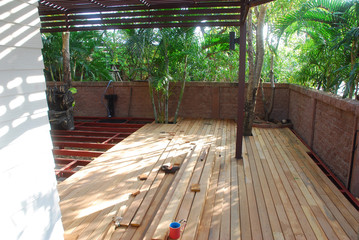 Wood Deck Construction 
