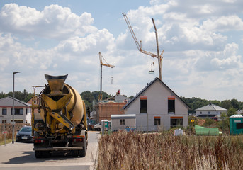 Der Traum vom eigenen Haus-Baustelle