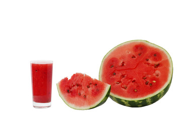 watermelon smoothie isolated