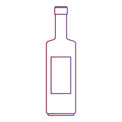 wine bottle silhouette icon vector illustration design