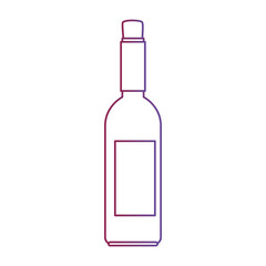 wine bottle silhouette icon vector illustration design