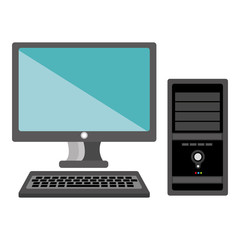 computer desktop isolated icon vector illustration design