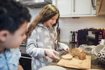 Making Toast for Breakfast