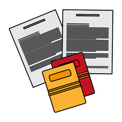 documents paper isolated icon vector illustration design