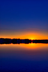 Fototapeta na wymiar Glowing Lake