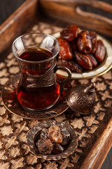 Turkish tea in a glass