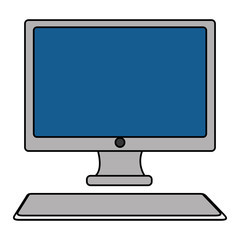 computer desktop isolated icon vector illustration design