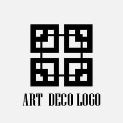 Fototapeta premium Art deco logo