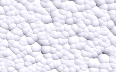 3d rendering picture of white balls. Abstract wallpaper and background. 3D illustration