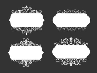 Vector illustration of old style label