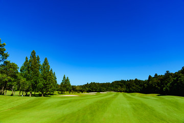 landscape of japanese golf course in chiba (No1851)