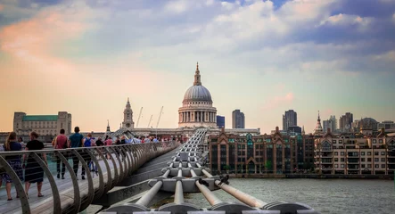 Deurstickers Millennium bridge in London © Stewart Marsden