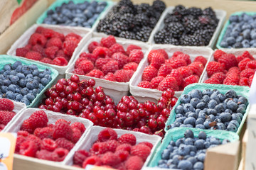 Berries raspberries blueberries 