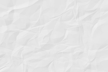 White crumpled paper for background