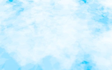 Background of abstract white color smoke isolated on blue color background. The wall of white fog. 3D illustration
