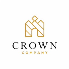 Royal Crown Logo Vector Template