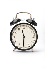 Alarm clock face isolated on white background