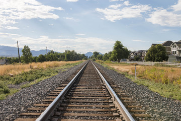 Fototapeta premium Rocky Mountain Train Tracks