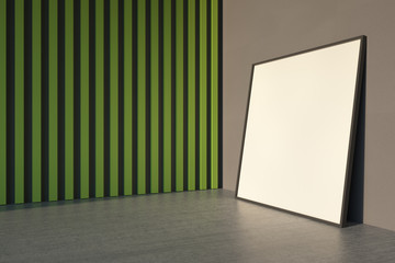 Mockup of a square poster