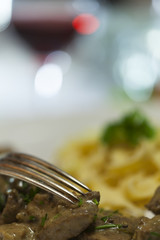 Züricher Geschnetzeltes mit Spätzle Nudeln