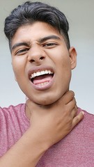 Handsome Male Choking