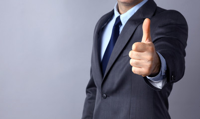 Picture of man hands showing ok sign