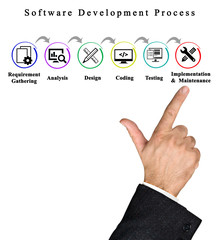 Fototapeta premium Software Development.Process