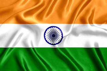 Flag of India silk