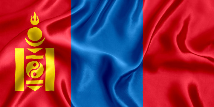 Flag Mongolia Silk