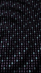 Ethereum crystal and currency on a dark background. Digital Cryptocurrency symbol. Business concept. Market Display. 3D illustration