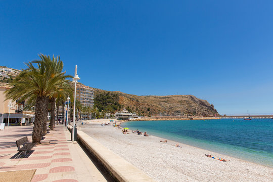J&aacute;vea Spain beautiful beach located south-east of Denia also known as Xabia