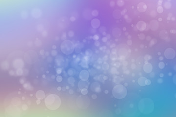 Abstract colorful pastel bokeh background texture with bright soft color circles. Space for your text
