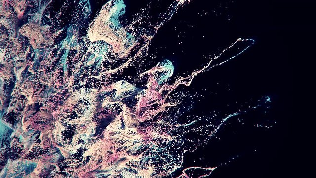 4K Abstract Particle Explosion. UHD Animation