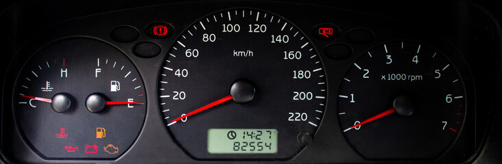 car dashboard as background