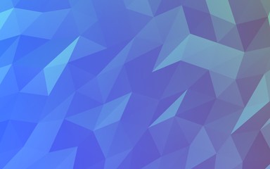 Obraz premium Abstract triangle geometrical blue background. Geometric origami style with gradient. 3D illustration