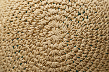 braided hat. texture. background