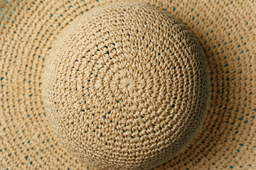 Fototapeta na wymiar braided hat. texture. background