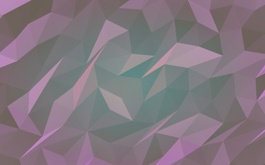 Obraz premium Abstract triangle geometrical purple background. Geometric origami style with gradient. 3D illustration
