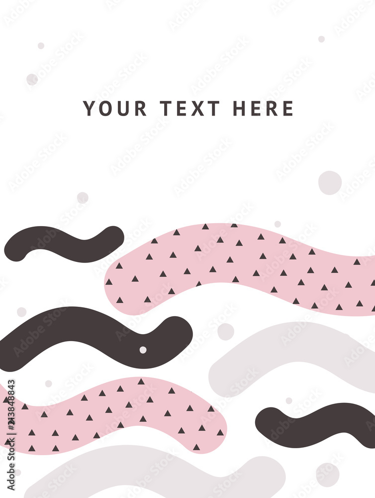 Aufkleber background with geometric, creative pattern. hand drawn textures. abstract shapes compositions. vect
