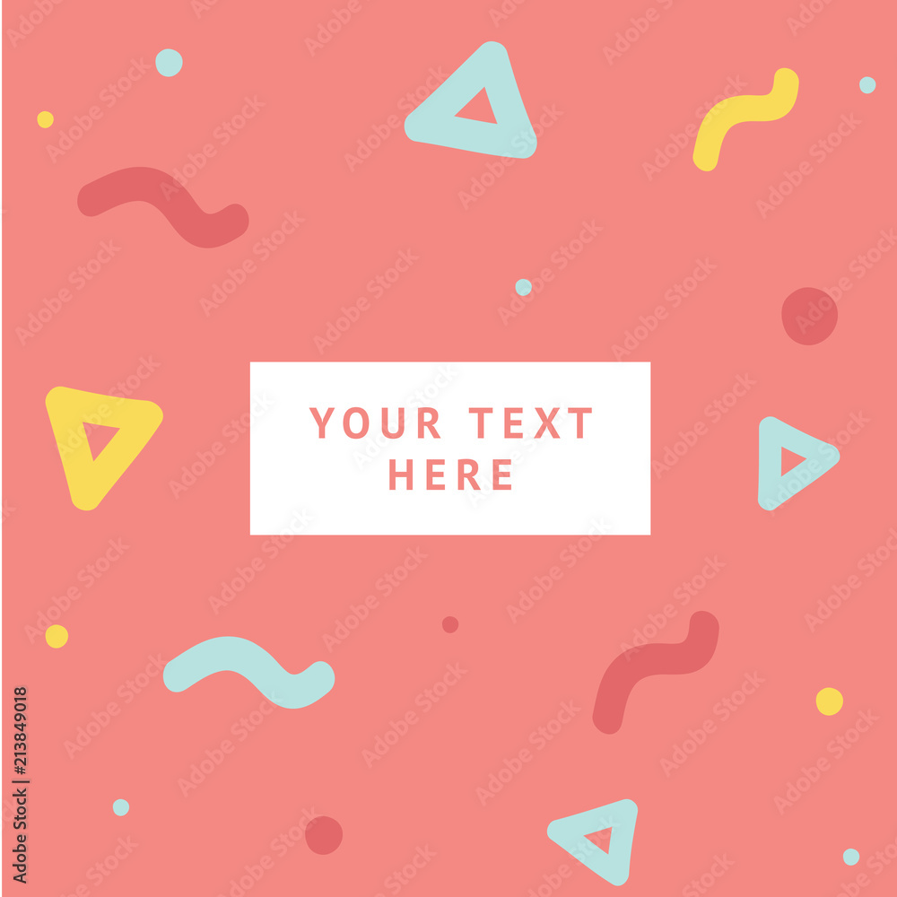 Poster background with geometric, creative pattern. colorful textures. abstract shapes compositions.