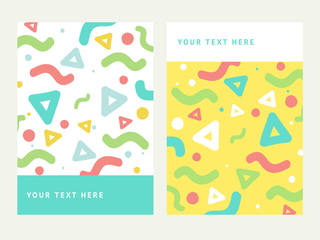 Obraz premium Background with geometric, creative pattern. Colorful textures. Abstract shapes compositions.