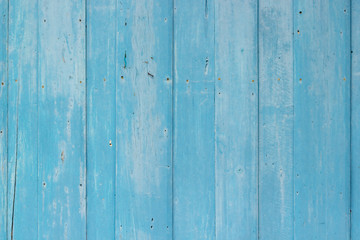 Obraz premium Blue wood textured wall background.