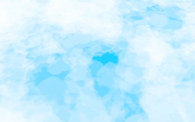 Background of abstract white color smoke isolated on blue color background. The wall of white fog. 3D illustration