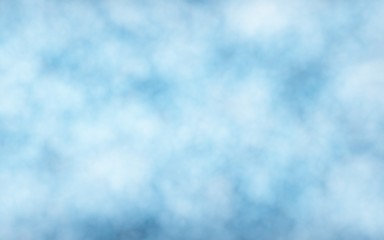 Fototapeta premium Background of abstract white color smoke isolated on blue color background. The wall of white fog. 3D illustration