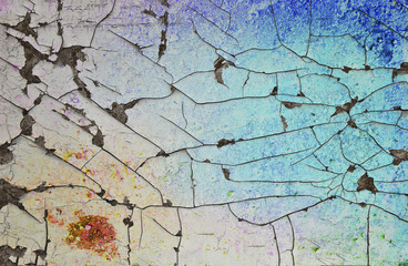 background texture crack on white paint