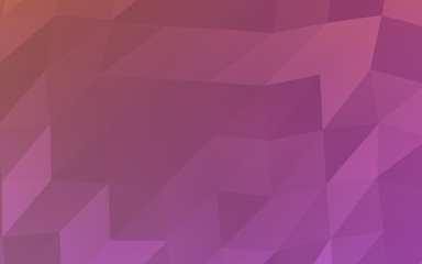 Abstract triangle geometrical pink background. Geometric origami style with gradient. 3D illustration