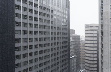 Fototapeta na wymiar city views in the winter